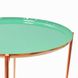 Журнальный стол Elsa M310 Green/copper, зеленый, медный