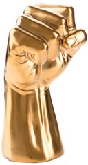 Декоративная скульптура Fist Gold золотого цвета