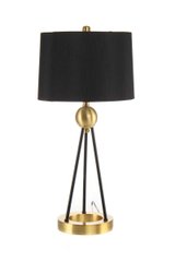 Настольная лампа Nona M125 Black/Gold, черный, золотой