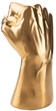 Декоративная скульптура Fist Gold золотого цвета