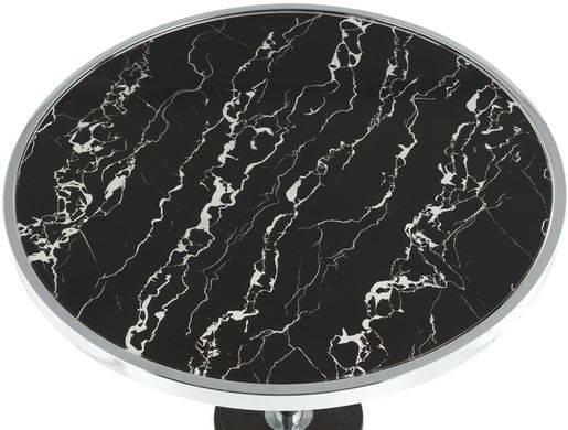 Купити журнальний столик Nani SM525 Silver/Black в срібному і чорному кольорі