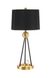 Настольная лампа Nona M125 Black/Gold, черный, золотой