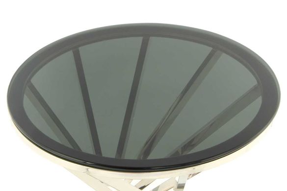 Стол Favor SM225 Black/Silver, черный, серебристый
