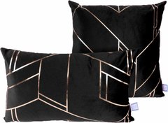 Набір подушок Prisma 125 Black / Gold чорного кольору