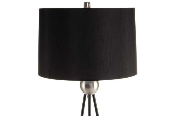 Настольная лампа Nona M125 Black/Silver, черный, серебристый
