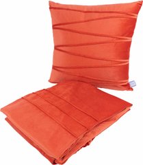 Набір подушка і плед Paulina 125 Orange, помаранчевий