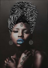 Картина для інтер'єру African girl 3D 70х100 cm з доставкою по Україні