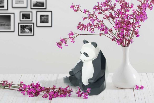 Скульптура Panda K110 Black/White, чорний, білий