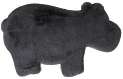Килим Lovely Kids Hippo Antracite 55x90, темно-сірий