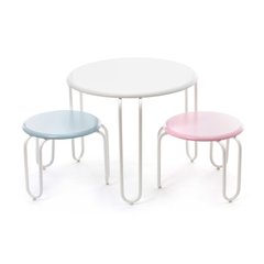 Набор детских стульев Milly DM White/Pastelpink/Pastelblue, белый