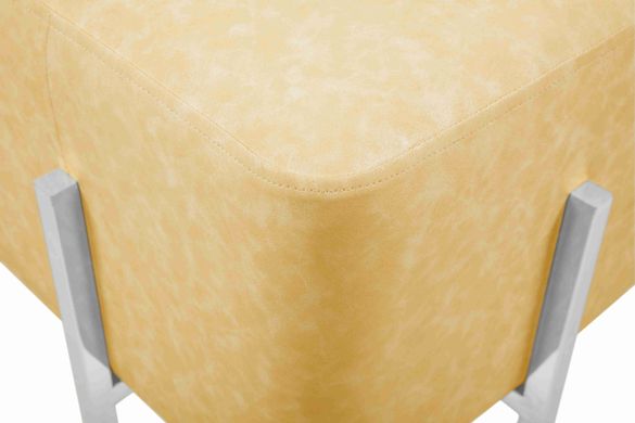 Пуф-стілець Dik TDM100 Yellow/Silver, жовто-сріблястий