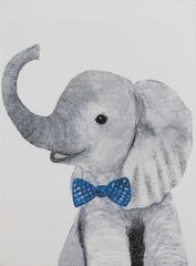 Картина в дитячу Elephant gentelman 50х70 cm