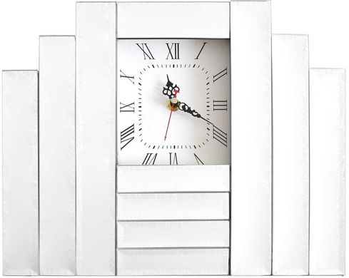 Декоративные настольные часы Fusion Silver серебряного цвета