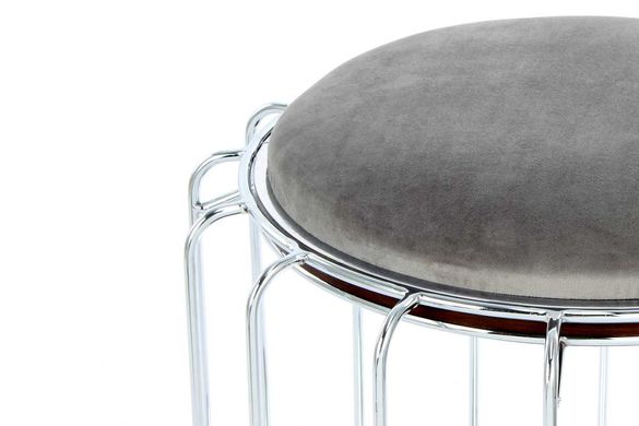 Стол Carl SM110 Grey/Silver, серый, серебристый