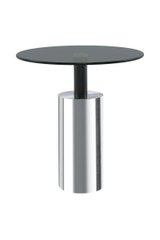Стол Rosy SM525 Grey/Silver с круглой столешницей