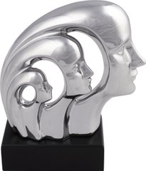 Скульптура Faces Silver, серебряный