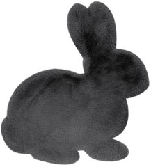 Килим Lovely Kids Rabbit Antracite 80x90, темно-сірий