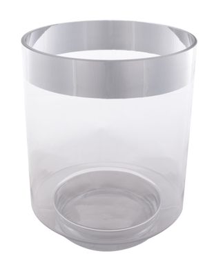 Дизайнерская ваза Anna S190 Silver, серебряный