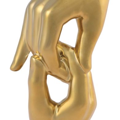 Скульптура Handshake Gold, золотий колір