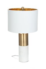 Настільна лампа Classic KM, біло-бронзовий