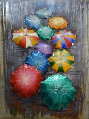 Фреска металева Umbrellas (Парасольки)