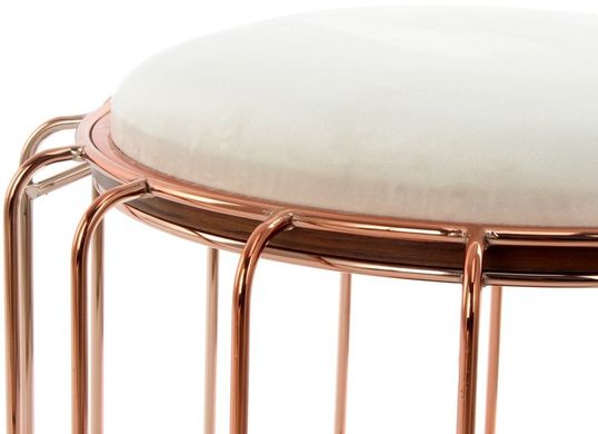 Купити табурет-стол Carl SM110 Beige/Rose в бежевому і рожевому кольорі