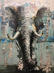 Картина Elephant Lightblue 75х100 cm с доставкой
