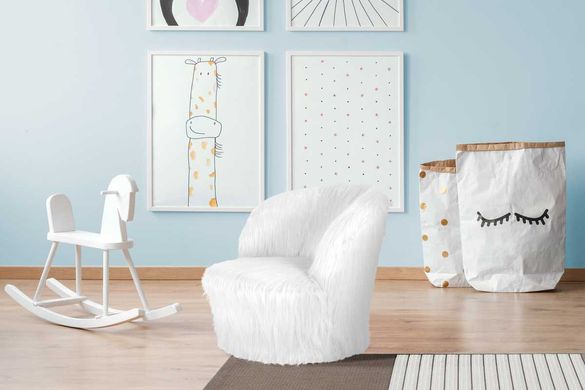 Дитячий стілець Bamby T225 white, білий