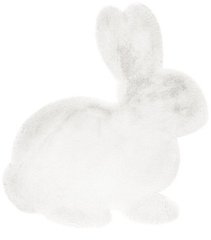 Купити дитячий килим Lovely Kids Rabbit White 80x90 білого кольору