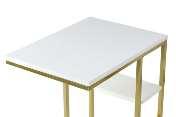 Стол Eric DM110 White/Gold, белый, золотой