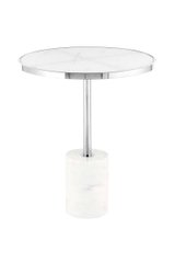 Стол Nani SM525 Silver/White, серебристый, белый