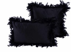 Набор дизайнерских подушек Palmira 125 Black черного цвета