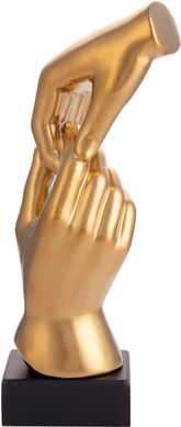 Декоративна скульптура Handshake M Gold золотого кольору