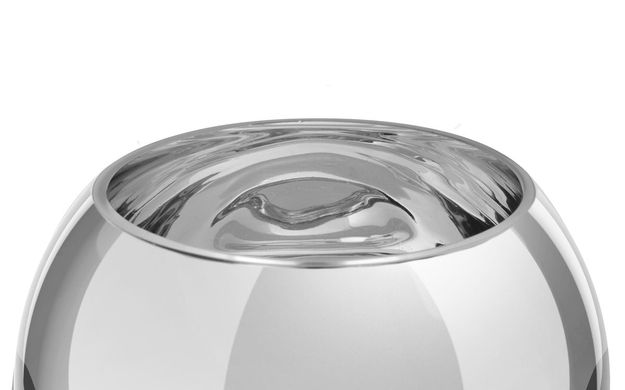 Дизайнерська ваза Steva S141 Silver срібна