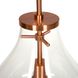 Подвесной светильник Kamo S Clear/Copper из стекла