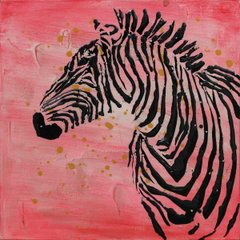 Картина маслом Zebra (Зебра)