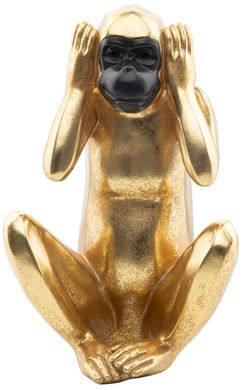 Скульптура Monkey KM210 Black/Gold, чорний, золотий