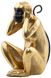 Скульптура Monkey KM210 Black/Gold, черный, золотой