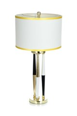 Настольная лампа Adajio White/Black/Gold, белый, черный и золотой