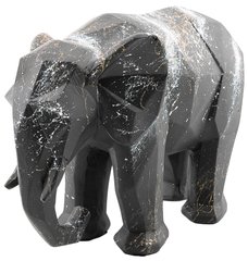 Декоративна скульптура Elephant Blackmarble/Black чорного кольору