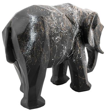 Декоративная скульптура Elephant Blackmarble/Black черного цвета