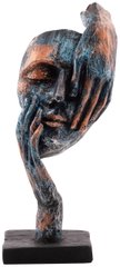 Декоративная скульптура Mask Blue/Gold черного цвета