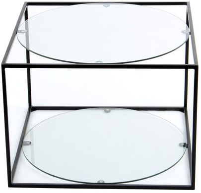 Купити журнальний столик Cube SM110 Clear/Black в прозорому і чорному кольорі