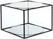 Купить журнальный столик Cube SM110 Clear/Black в черном и прозрачном цвете